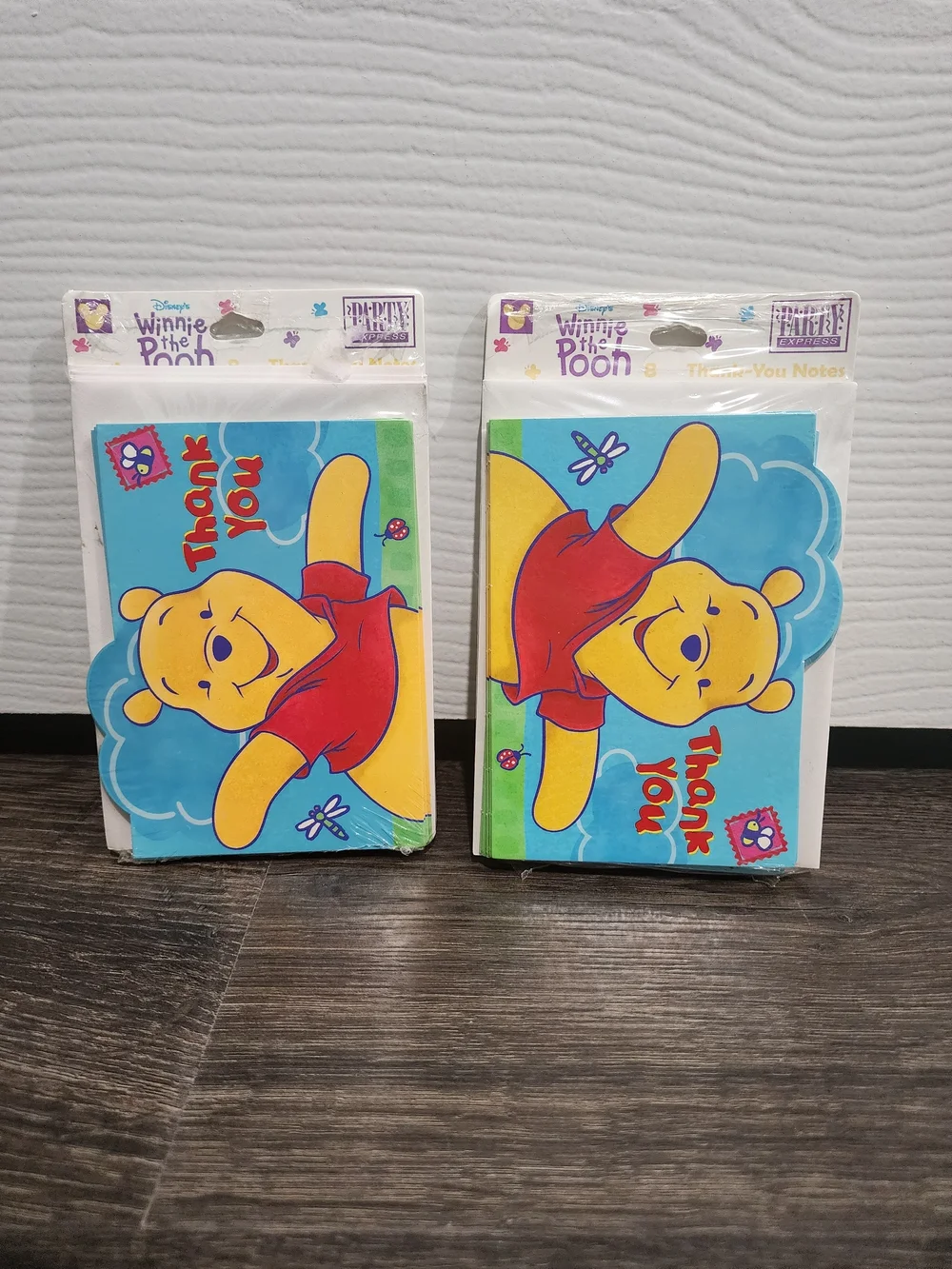 Disney Winnie the Pooh Thank You Cards, 2 Pack- Sealed